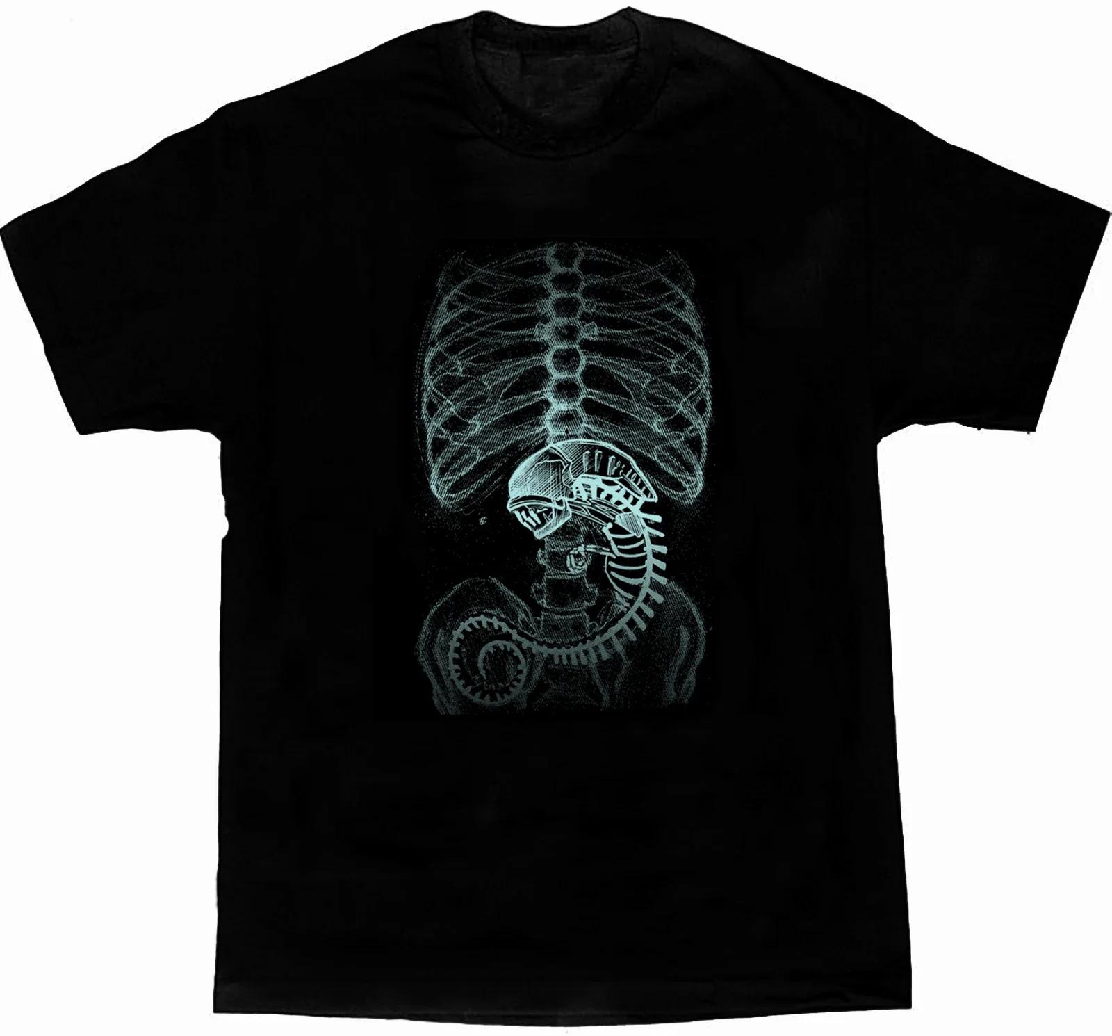 Funny XENOMORPHRay Alien Creatures Aliens TShirt 100 Cotton ONeck Summer Short Sleeve Casual Mens Tshirt Size S3XL S