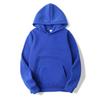 Sweat à capuche unisexe surdimensionné décontracté pull couleur unie haut léger