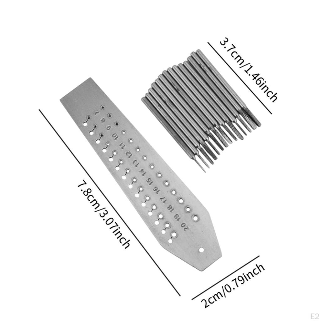 Schneideisen- und Gewindebohrer-Satz Uhrenwartung Reparatur Gadgets Verschleißfest Leicht zu tragen Schmuckherstellung