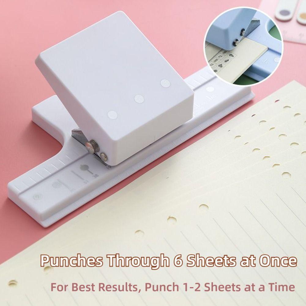 Mini Size Paper Hole Puncher 3/5-Hole DIY Book Page Stitcher Hole Punching Machine  School Office