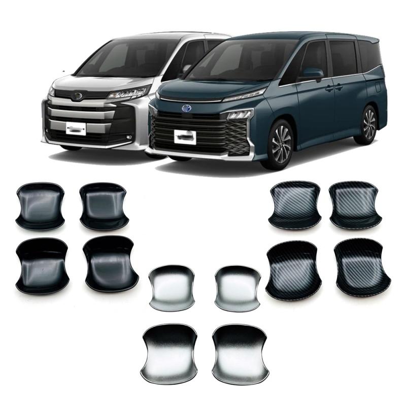 For Toyota Noah Voxy 90 Series   ABS Carbon fiber Door Handle door Bowl Catch Cover Protection Car External Trim Sticker