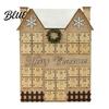 Christmas Decorative Cabin to Kids with 24 Advent Calendar Wooden House Drawers Countdown Adults Calendar