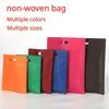 50 Stück Vliesstoff Handtasche Farbe Verdickung Langlebig Stark Tragbar Lochen Flacher Mund Kleidung Geschenk Tragbare Tasche