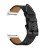 Leather Watch Band For Samsung Galaxy Watch 6 5 4 44mm 40mm/Galaxy Watch 6 Classic 43mm 47mm Gapless Bracelet Curved End Adapter