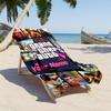 Grand Theft Auto Customize Text Beach Towel Super Soft Microfiber Quickdry Fabric Suitable for Swimming Gym Camping Yoga Vacation