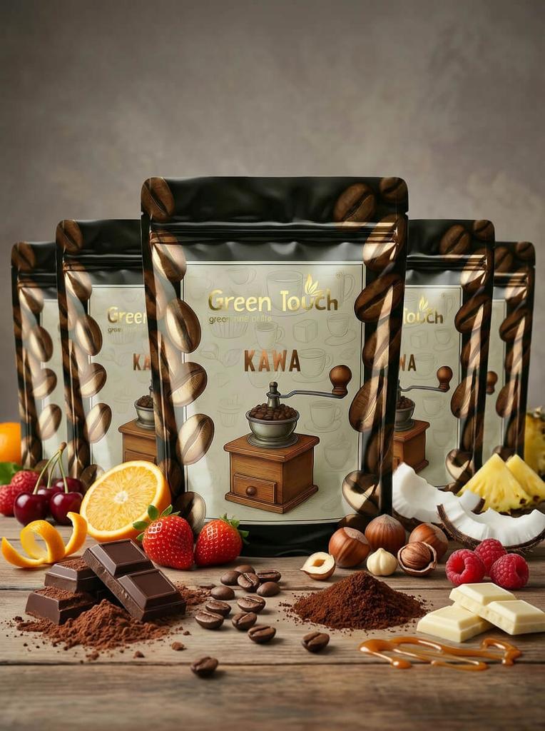 Kawa Ziarnista Smakowa Waniliowa Wanilia Vanilla Arabica 200 G Green Touch