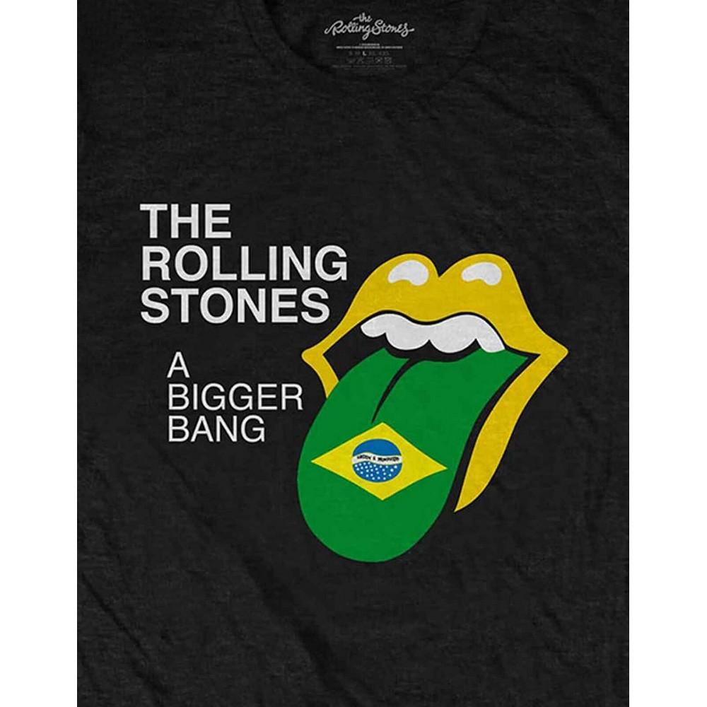 The Rolling Stones Unisex Adult Bigger Bang - Brazil ´80 Back Print Cotton T-Shirt
