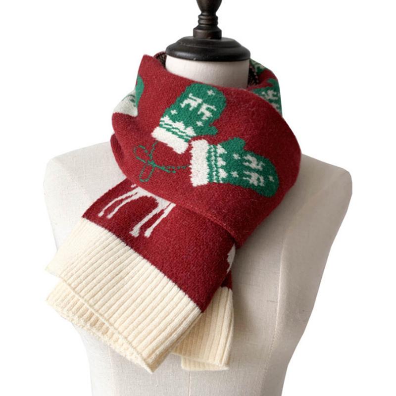

Women Winter Christmas Knit Scarf Headscarf Ladies Men Casual Lovely Warm Scarve Mujer Male Foulard Wrap Shawl Unisex New One Size& 8Y
