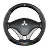 Housse de Volant de Voiture en Fibre de Carbone et Daim Pour Mitsubishi Pajero Sport Outlander ASX Lancer Eclipse RALLIART Accessoires Auto