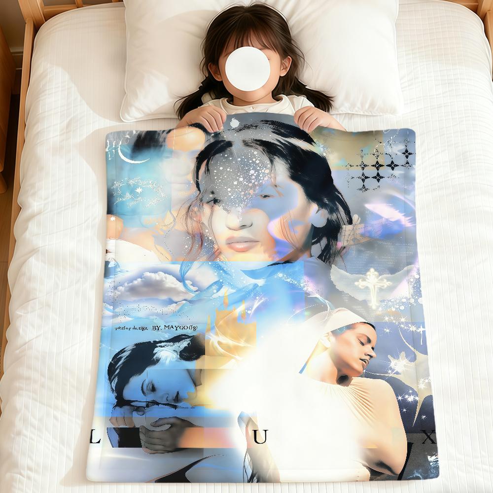 singer r-rosalia Lux Berghain fashion cool soft warm plush blanket dorm sofa living room pet hogar bedroom gift nap home Flannel