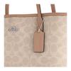 Coach City Logo Coated Canvas Tote Bag Women Tote Bags Gray Brown CDX82-SVPWH