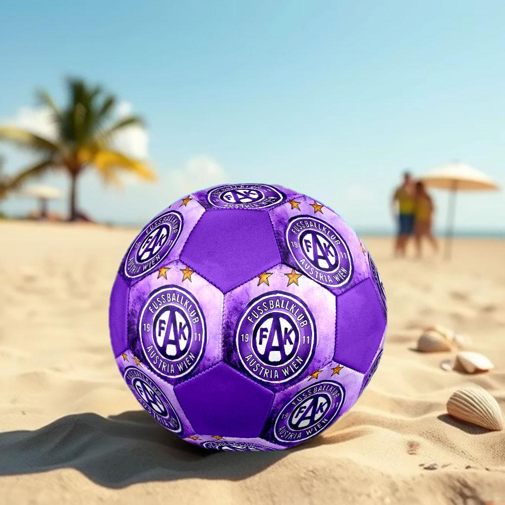 Austria Vienna FC Size 5 Soccer Ball, Machine-Stitched PVC, Durable & High Bounce, All Ages Fit, Fan Merchandise, Matches & Outdoor Use.