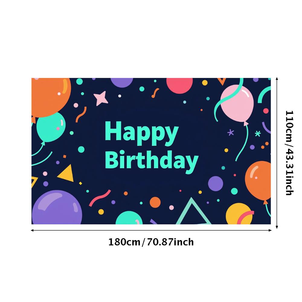Printable Birthday Banner Birthday Supplies Party Backdrop For Home Decor Baby Shower Girl's Birthday