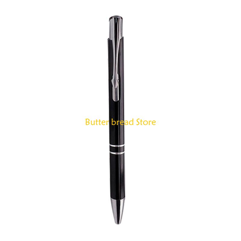 W89C 10 Pcs 1.0mm Ballpoint Pen Metal Retractable Work Pen Pretty Journaling Pen Gift