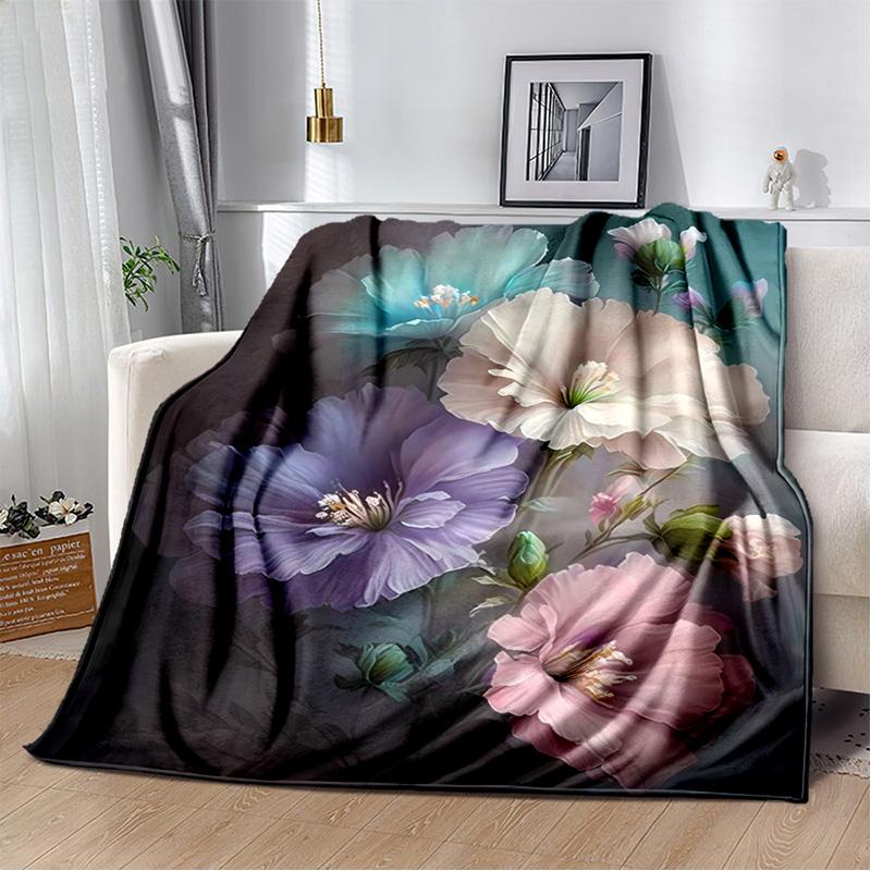 HD Pretty Flower Daisy Rose Chrysanthemum Blanket,Soft Throw Blanket for Home Bedroom Bed Sofa Picnic Travel Cover Blanket Kids