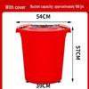 Durable Round Plastic Bucket with Lid for Household Water Storage, Large & Extra-Large Capacity