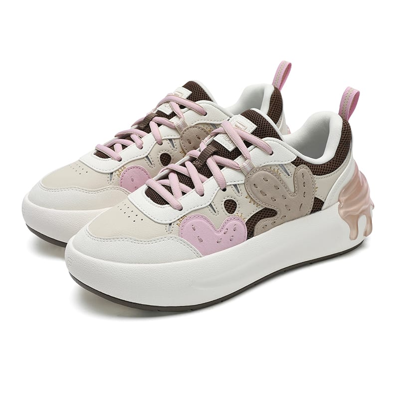 Fila CACTI Cactus Shoe Lightweight And Breathable Low Top Skateboard Shoes Women's White Brown F12W531208FAC