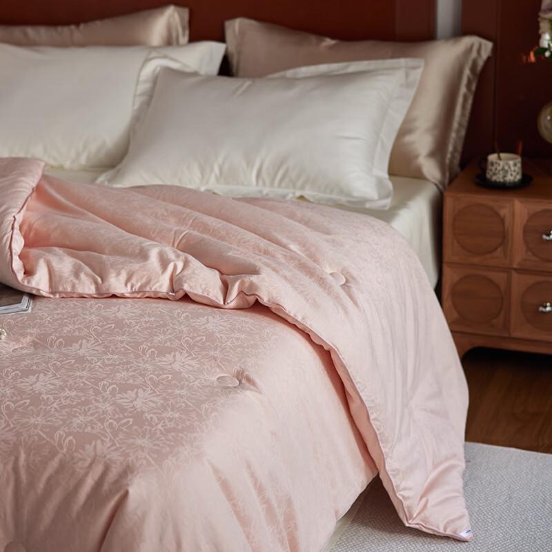 

Mling Four-Season Soybean Fiber Quilt with Jacquard Tencel Blend