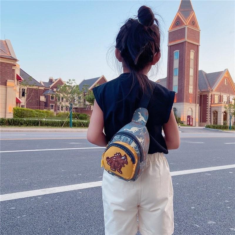 Tyrannosaurus Rex Unicorn Pterodactyl Chest Bag Childrens Cartoon Animal Bag