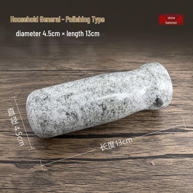 Natural Stone Mortar & Pestle for Garlic and Herbs