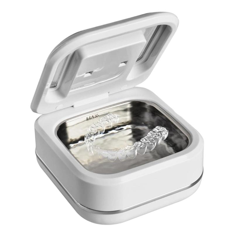 

Professional Denture Cleaner for Dental Appliances Dentures Retainers Cleaning Device for Jewelry Accessories Low Noise белый