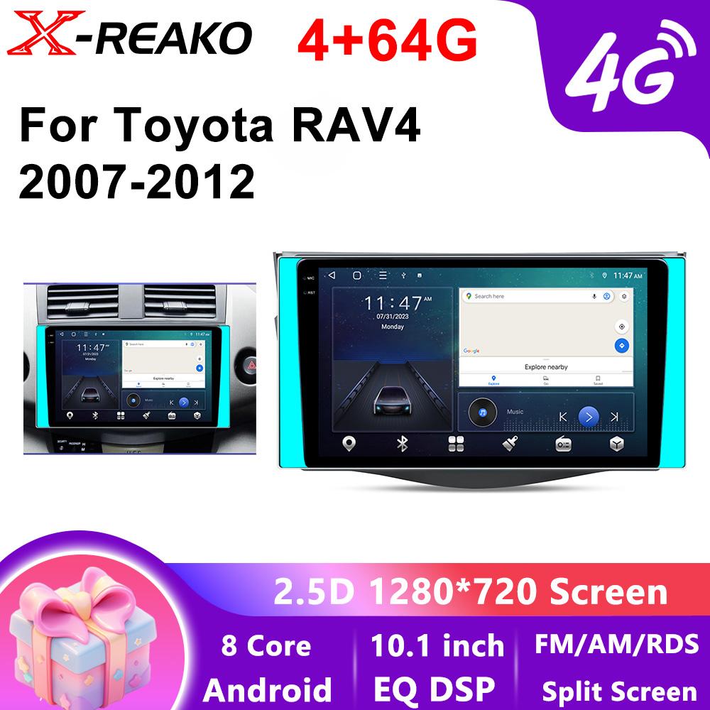 10.1 Inch Wireless Car Radio for Toyota RAV4 2006-2012 CarPlay Android Auto Touch Screen Car Stereo with Backup Camera GPS WIFI