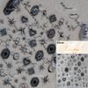 Retro Gold Silver Star Sun Moon Flower Gothic Love Geometric Shapes Starburst Nail Art Stickers Manicure Decals Decoration