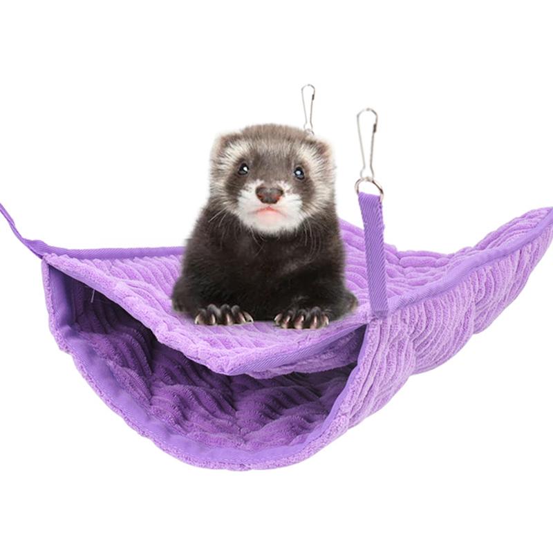 Winter Warm Luxury Double Bunkbed Hamster Hammock Hanging Guinea Pigs Sugar Glider Ferret Sleeping Bed Nest Cage Swing Toys