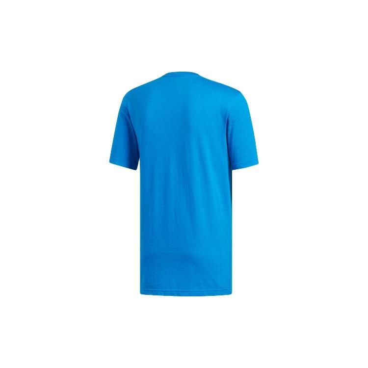 adidas originals Round Neck Pullover Short Sleeve Blue Men s FN2838 XL