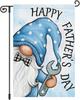 Louise Maelys Happy Father's Day Garden Ag Gnome with Tool Welcome 12x18 Inch Double Sided Small Burlap Holiday Yard O XAA SSL
