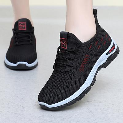 Shoes Women's New Women's Shoes Fly-woven Breathable Couple Casual Shoes Soft Sole Light Breathable Sports Shoes