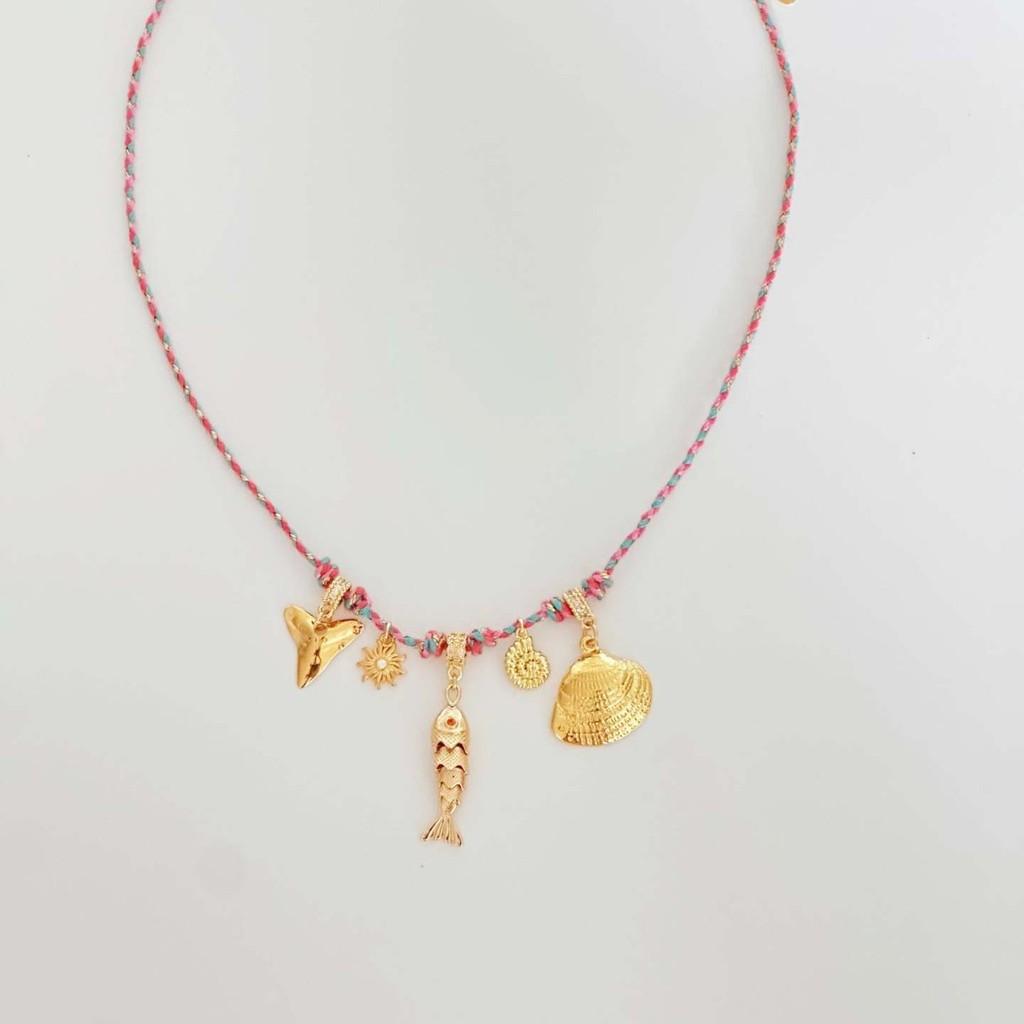 Summer Ocean Starfish Butterfly Shell Pearl Necklace For Female Fashionistas