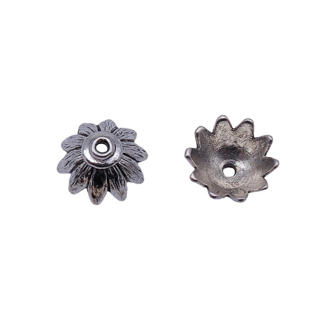 Textured Bead Cap Charms Dome Covers For Pearl And Gemscolor Jewelry Findings