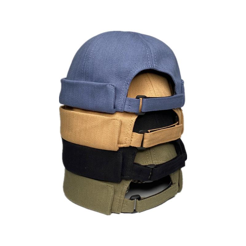Chessboard hat plaid bucket hat sun protection trendy brand female hip hop street black and white folding sun hat