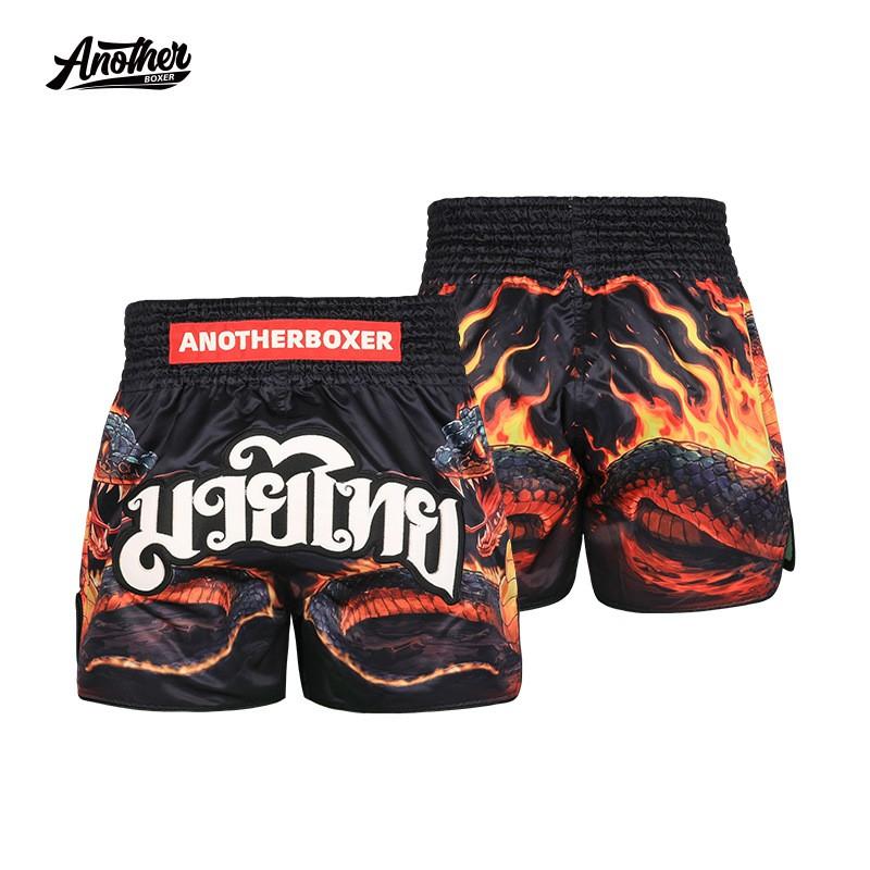 Anotherboxer Flame Snake Muay Thai Shorts Boxing MMA Martial Arts Training