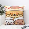 Cute Bubu Dudu Happy New Year Pillowcase Double-Sided Printing Cushion Cover Decor Throw Pillow Case Cover Home Zippered 40*40Cm
