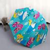 Alice,Wonderland,Cheshire Cat Theme Automatic Compact Folding Cute Umbrella - Portable and Durable, 8-Bone Iron Umbrella for All Weather0707