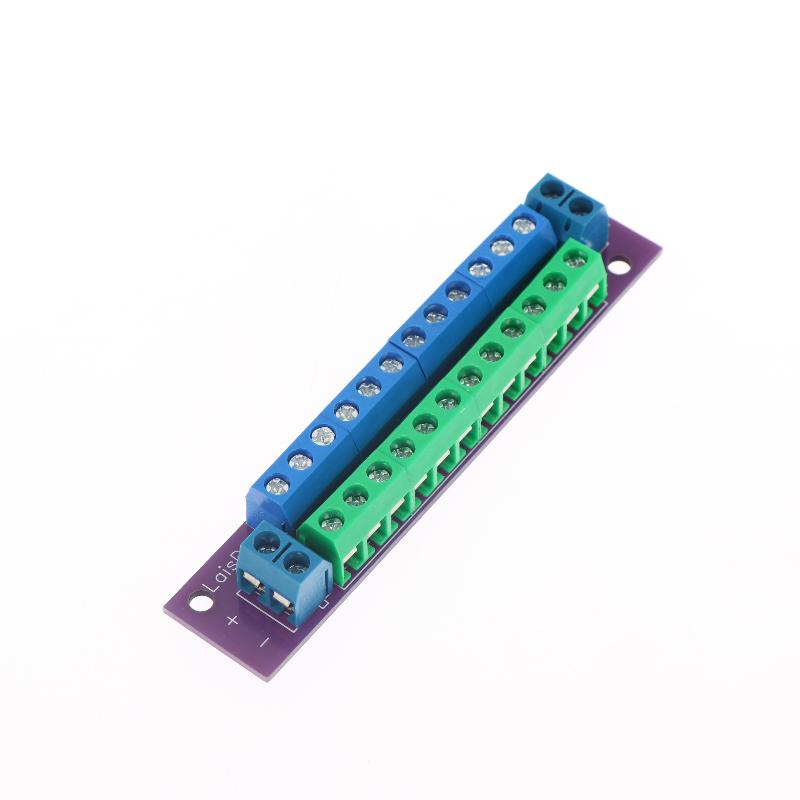 בלוק מסוף פיצול מתח דו-שכבתי 12 מיקומים, 2 כניסות 13 יציאות, למודלים של רכבות, פיצול מתח DCAC