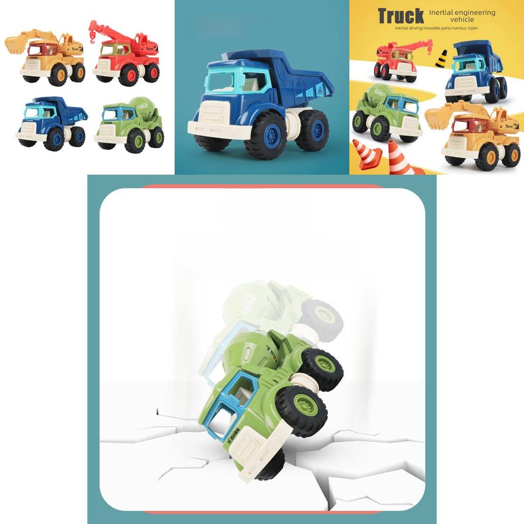 Childrens Inertia Engineering Toy Car Set With Movable Parts For Toddler Development And Imaginative Play