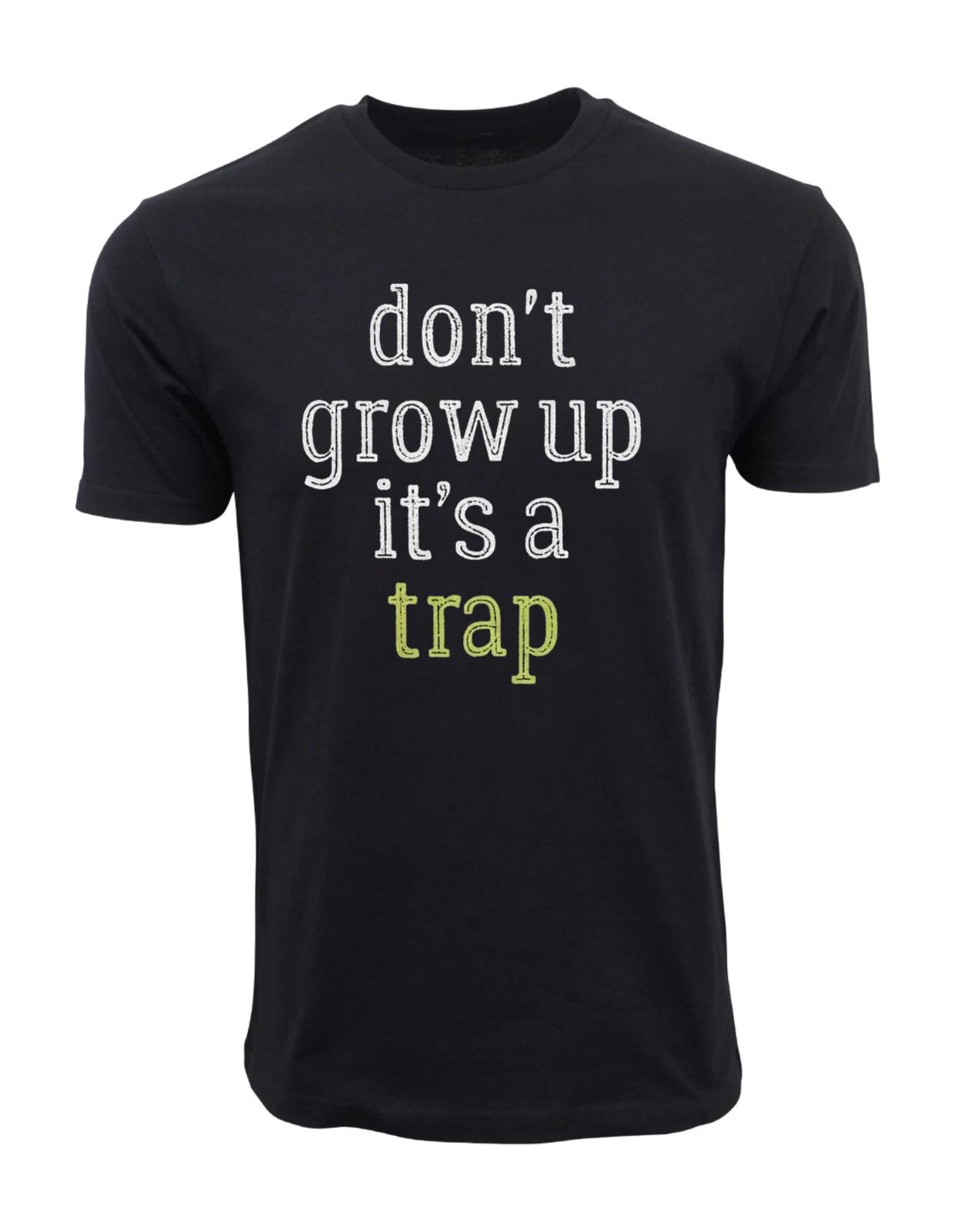 Unisex Adult Casual Graphic TRAP SHORT SLEEVES CREW T SHIRT T-Shirt XL