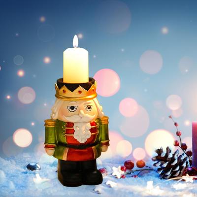 Nutcracker Figures Holder Ornament for Office Room Desktop Decoration