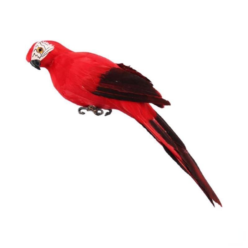 Simulation Parrot Garden Ornaments Creative Feather Lawn Figurine Ornament Animal Bird Outdoor Garden Party Prop Decoration Miniature