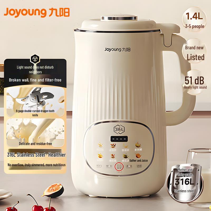 Joyoung 1.4L Automatic 316L Stainless Steel Soy Milk Maker