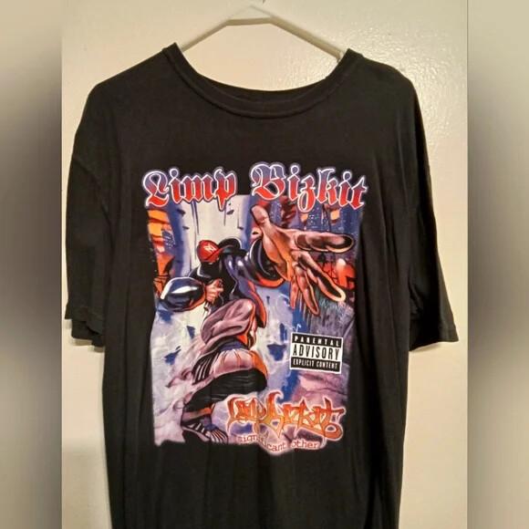 Limp Bizkit Черная хлопковая футболка с коротким рукавом Унисекс S5XL VN1766 XL
