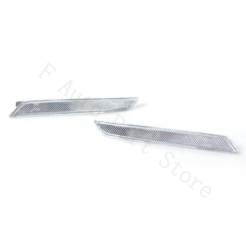 2PCS For BMW X6 E71 E72 2008 2009 2010 2011 2012 2013 2014 E70 X5M Car Front Bumper Side Marker Light Clear Lens Reflector