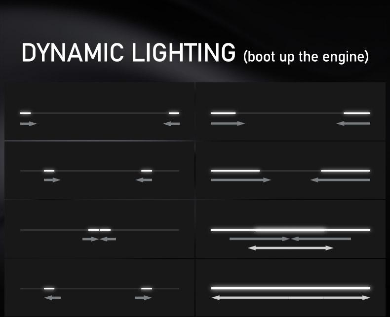 Striscia LED Dinamica per Cofano Auto Luce Cofano Motore Striscia LED DRL Luci Diurne Striscia LED Flessibile Decorazione Auto Accessori
