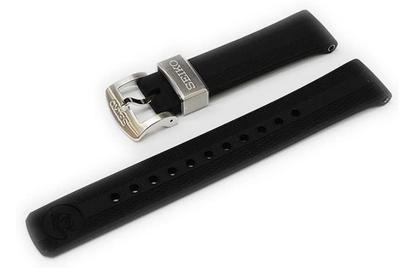 Seiko Original Prospex Silikonarmband R03E011J0 mit Wildschweinborsten, 20 mm, SBDC105, 6R35-00P0 usw.. / (Inklusive Bürste)