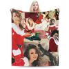 Mariah Carey Kerstdeken Super Warm Patroon Pluche Plaid Deken Voor Jongen Meisje Buiten Flanellen Sprei Bedhoes