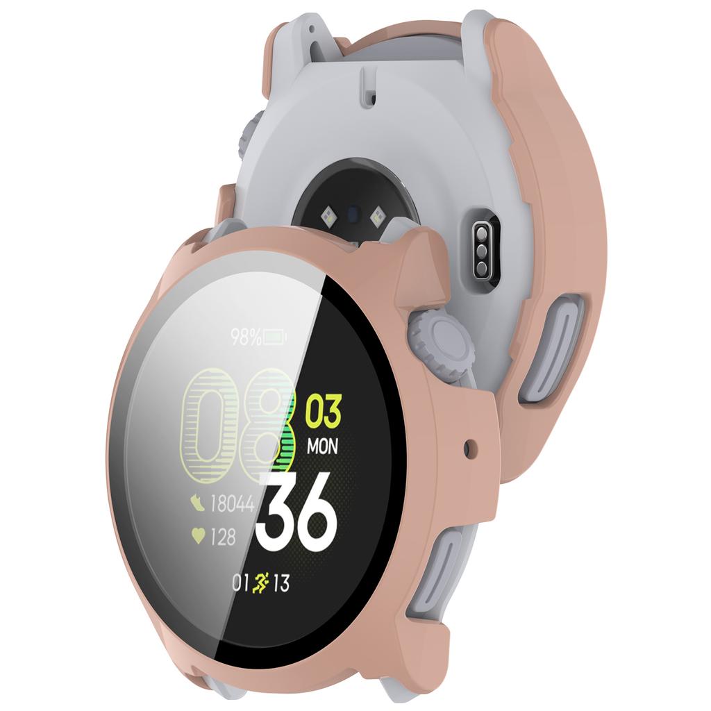 For Coros Pace 4 Case Hard PC Watch Protective Cover with Tempered Glass Film