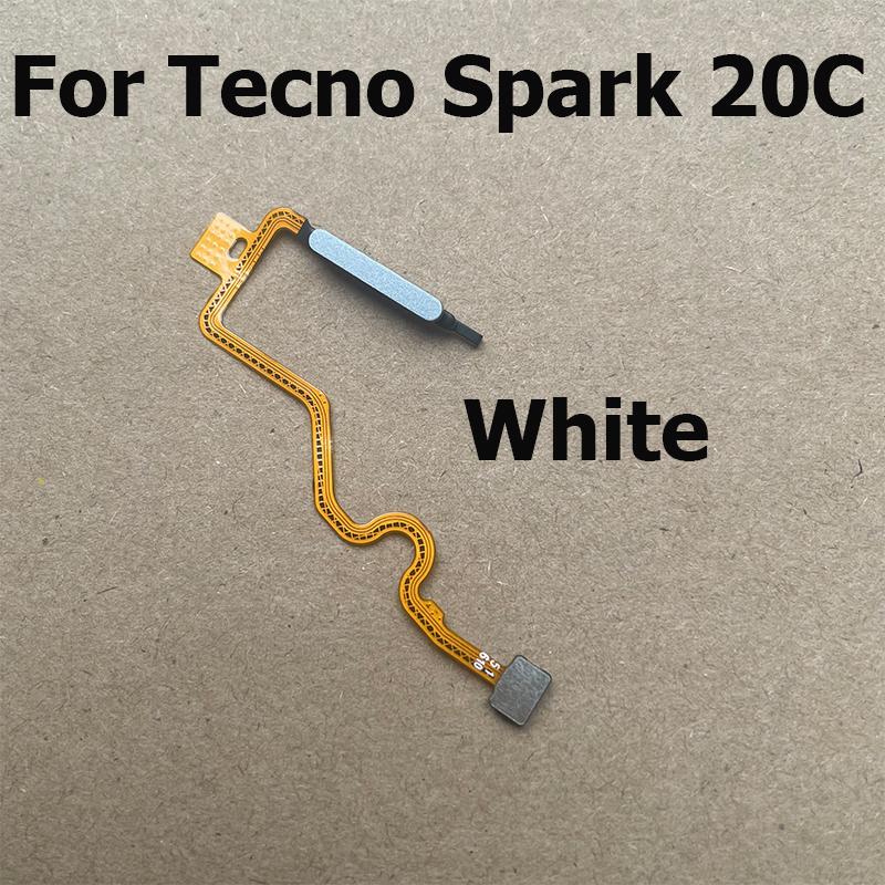 For Tecno Spark 20C ID Home Button Fingerprint Menu Return Key Recognition Scanner Sensor Flex Cable BG7n BG7